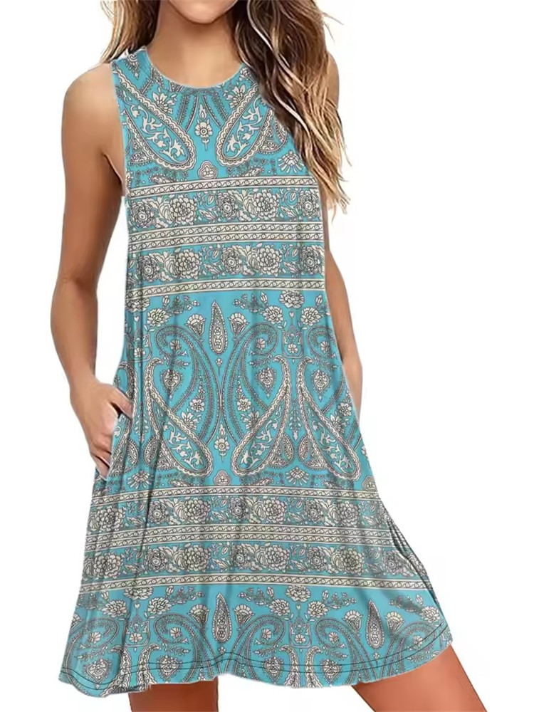 9XL حجم كبير فستان الشمس فضفاض - مراجعة Romper Floral Print وسعره