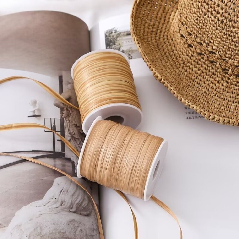 خيط رافيا عالي الجودة بطول 120 - مراجعة Crochet Bag Raffia وسعره
