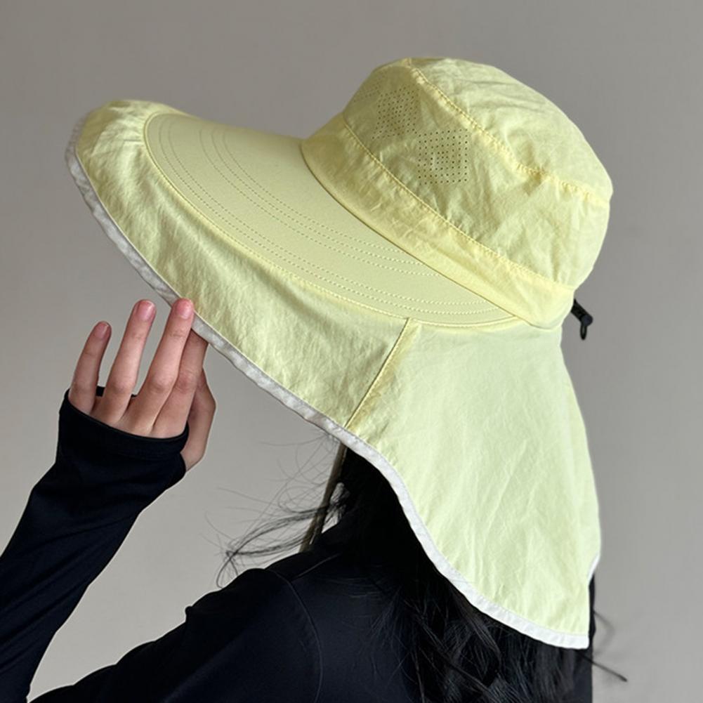 قبعة شمسية نسائية مع غطاء للرق - مراجعة Hat Floppy Wide وسعره