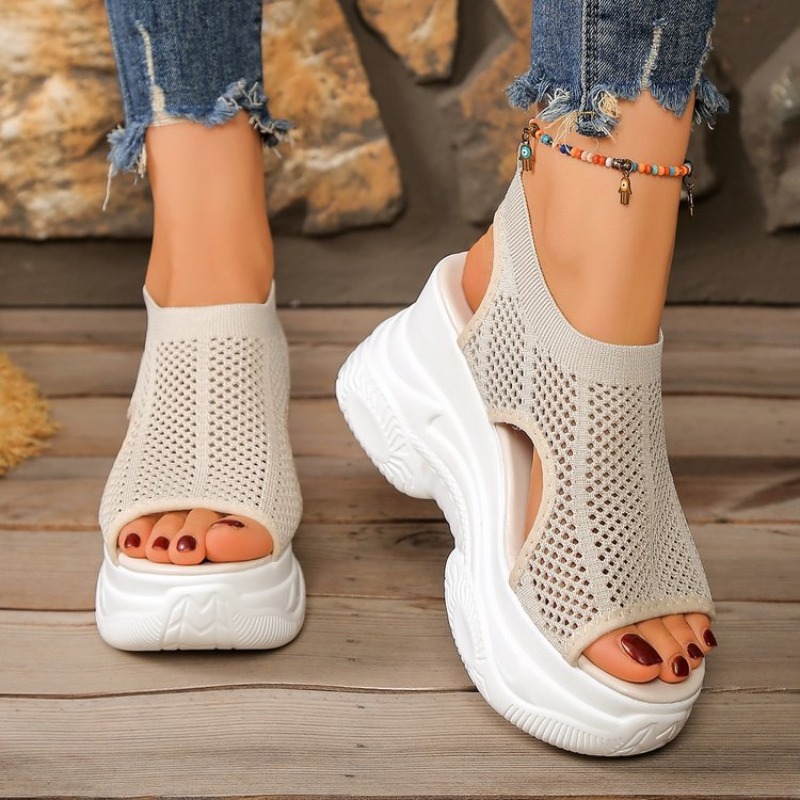 صنادل نسائية بكعب عالٍ، أحذية  - مراجعة Wedge Espadrille Women وسعره