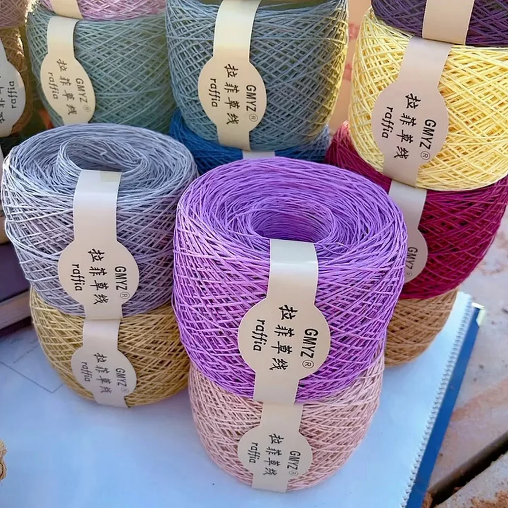 خيط رفيا ياباني قابل للغسل بطو - مراجعة Crochet Bag Raffia وسعره
